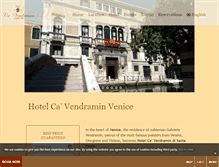 Tablet Screenshot of hotelcavendramin.it